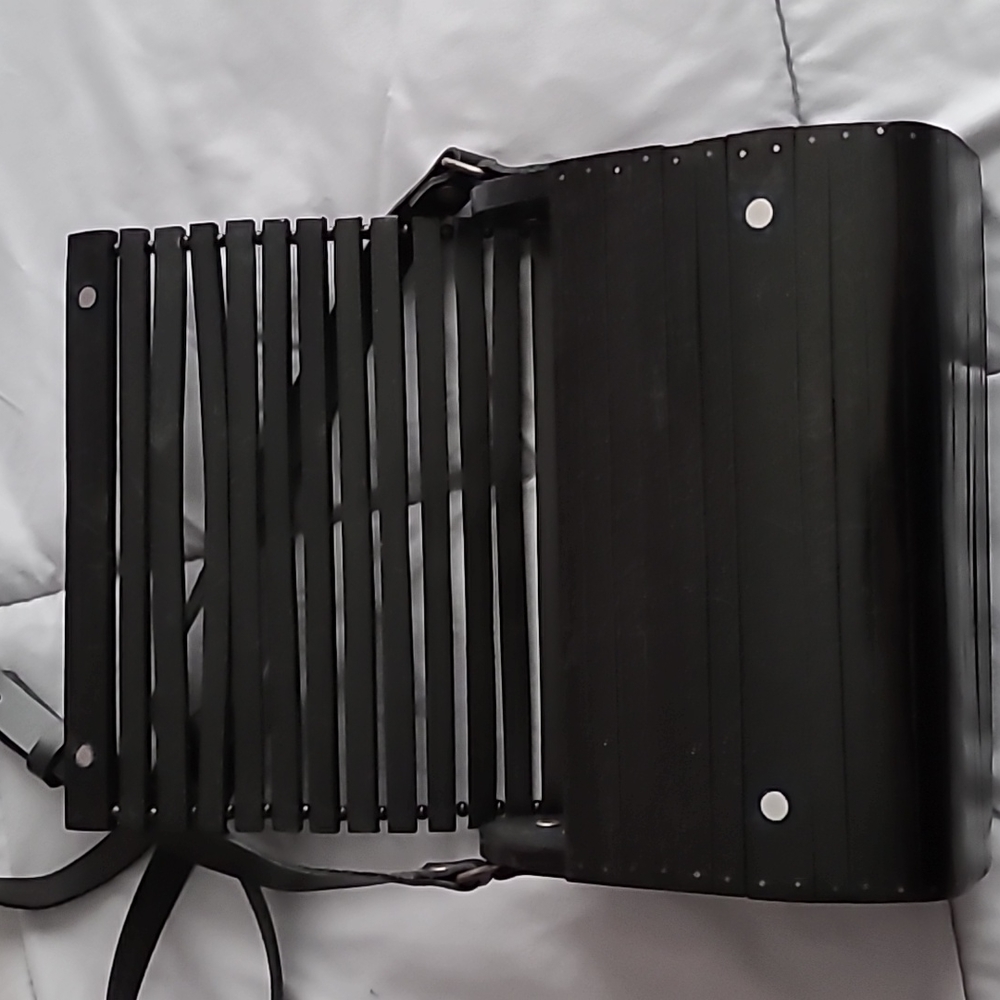 World Market Wooden Slat Purse - Picture 6 of 9